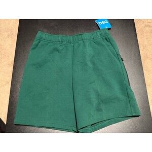 DSG Girls Sport Fleece Shorts Green Athletic Drawstring Pockets Size Large NWT
